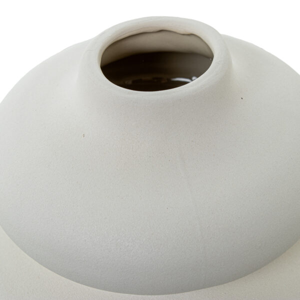 JARRON CERAM ABST CREMA RUGOSA O18X25CM