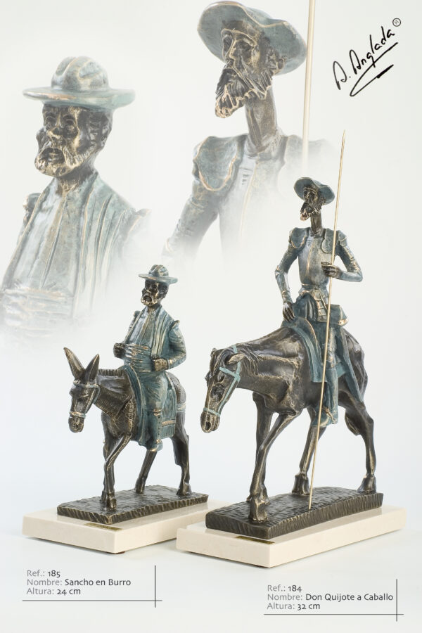 Escultura Don Quijote a caballo - A. Anglada