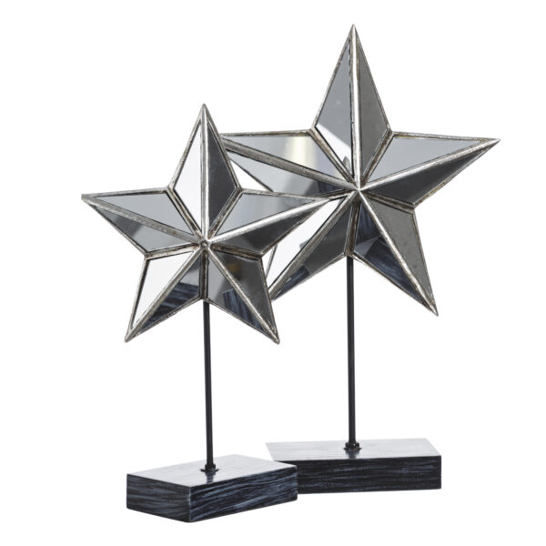 FIGURA ESTRELLA PLATA/ESPEJO 24X9X36
