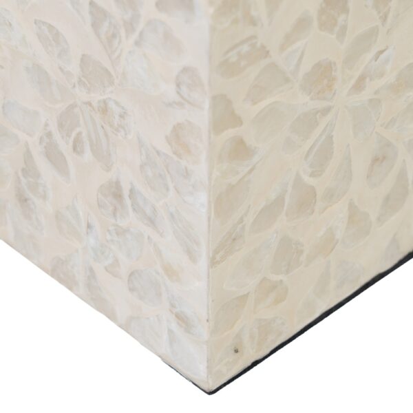 PORTAVELAS BEIGE NACAR-MDF 10X10X16 CM
