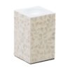 PORTAVELAS BEIGE NACAR-MDF 10X10X16 CM