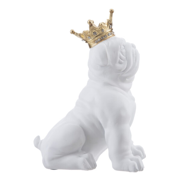 FIG. BULL DOG BLANCO-ORO 16X17X23