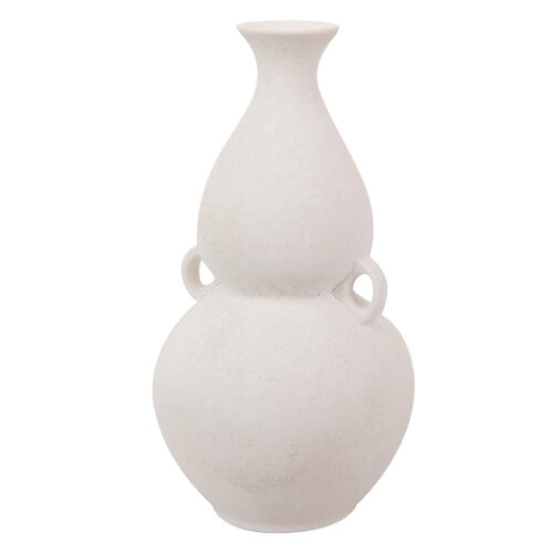 FLORERO CERAMICA BLANCO 19X19X36 CM