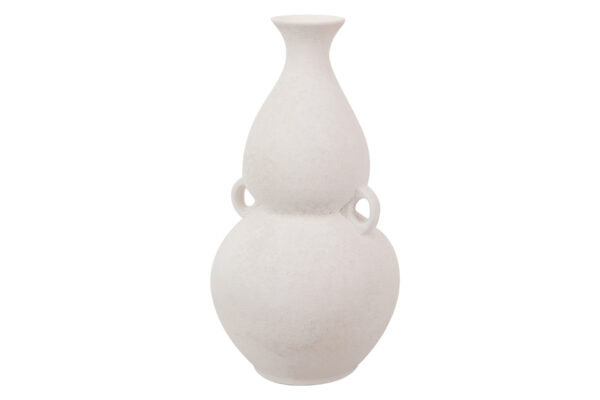 FLORERO CERAMICA BLANCO 19X19X36 CM