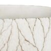 MACETERO HOJAS BLANCO JARDIN 25X13X11