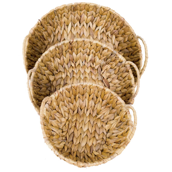 CESTA  FIBRA VEGETAL 31X29X7 CM