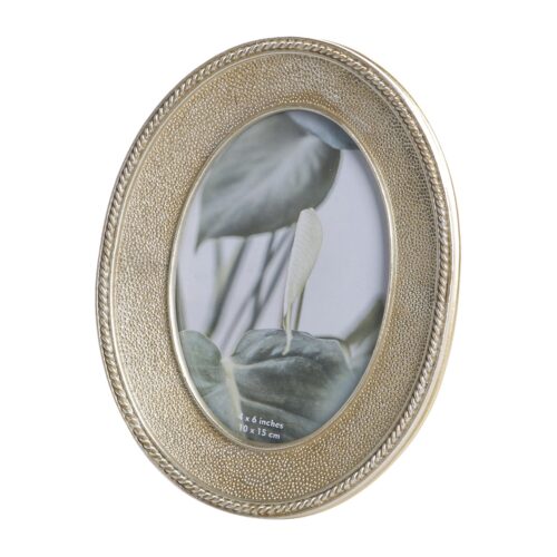 PORTAFOTO OVAL DORADO 10x15 CM