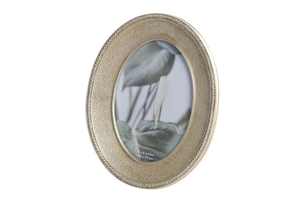 PORTAFOTO OVAL DORADO 10x15 CM