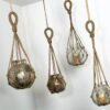 JARRON VIDRIO C/MACRAME 16X18X62