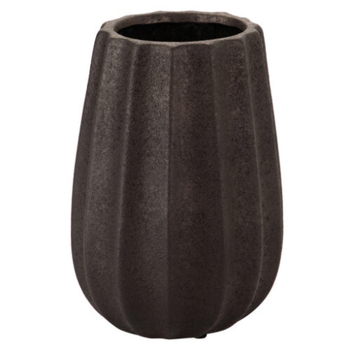 JARRON CERAMICA NEGRO 22x22x32 CM