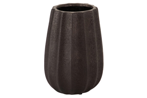 JARRON CERAMICA NEGRO 22x22x32 CM