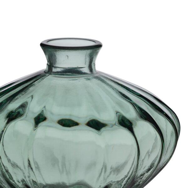 JARRON VERDE VIDRIO 19X19X14 CM