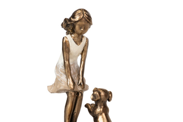 NIÑA CON PERRO 11X5X15 CM