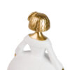 MENINA BLANCA DORADA 15X13X20 CM