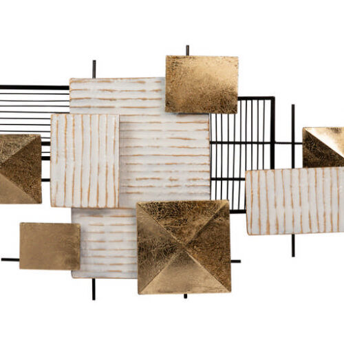 PANEL METALICO GEOMETRICO 106x2x55 CM