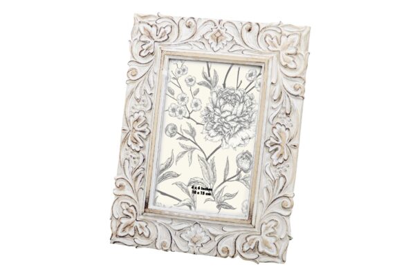 PORTAFOTOS CREMA 10X15 HOJAS DECORATIVAS