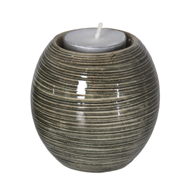 PORTAVELAS GRIS 8X8