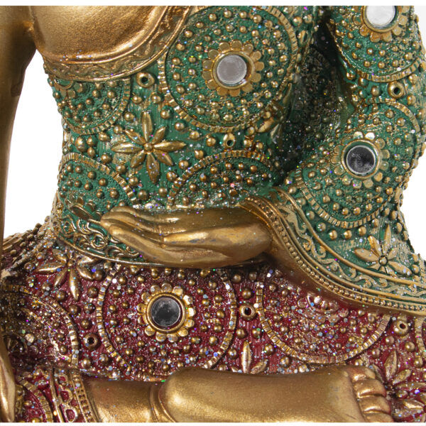 FIGURA RES BUDA DOR/COLORES 22X11X30CM