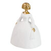 MENINA BLANCA DORADA 15X13X20 CM
