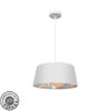 Colgante 40d Tunez 1xe27 Blanco/blanco-estampado
