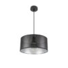 Colgante Anastasia 1xe27 Negro/negro-plata Regx40x40 Cm