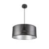 Colgante Anastasia 1xe27 Negro/negro-plata Regx50x50 Cm