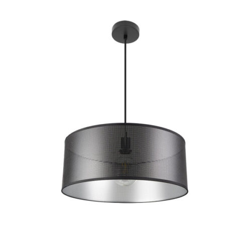 Colgante Anastasia 1xe27 Negro/negro-plata Regx50x50 Cm