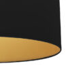 Colgante Anuska 1xe27 Negro/negro-oro Regx40x40 Cm