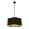 Colgante Anuska 1xe27 Negro/negro-oro Regx50x50 Cm
