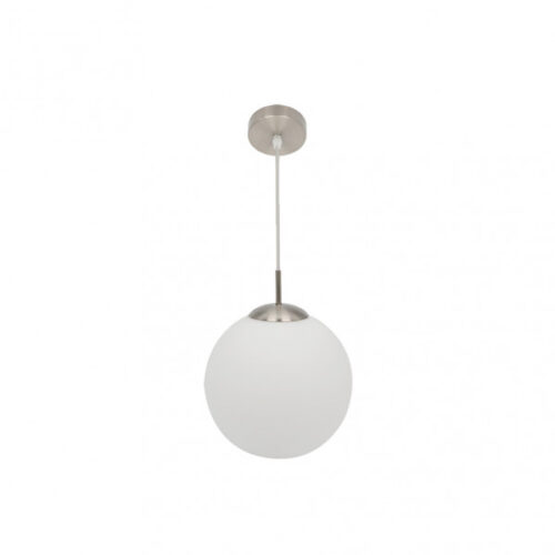 Colgante Astro 1xe27 Blanco/niquel Regx25x25 Cm
