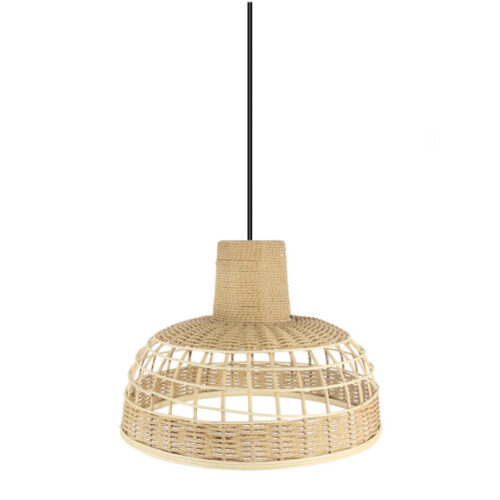 Colgante Bambu Braganza Neg/natural 1xe27 Regx42x 42cm