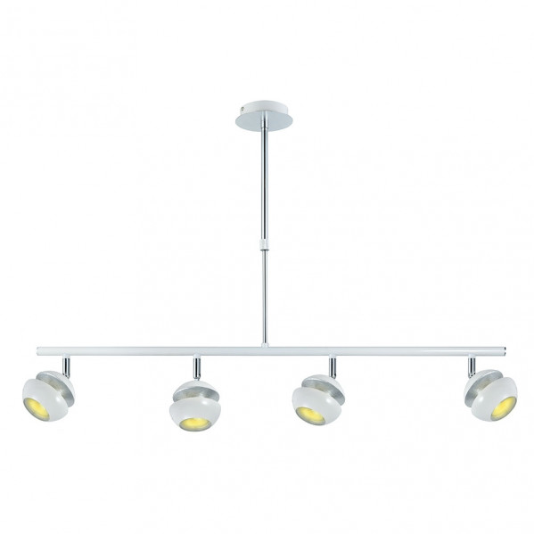 Colgante Beethoven Blanco/plata 4xgu10