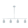 Colgante Beethoven Blanco/plata 4xgu10