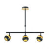 Colgante Beethoven Negro/oro 3xgu10