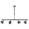 Colgante Beethoven Negro/oro 4xgu10