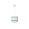Colgante Caledonia 1xe27 Blanco/verde Regx30x30cm