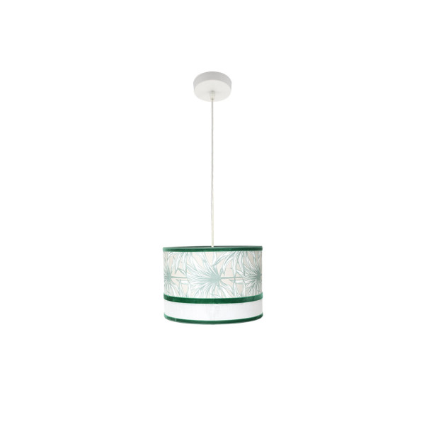 Colgante Caledonia 1xe27 Blanco/verde Regx30x30cm