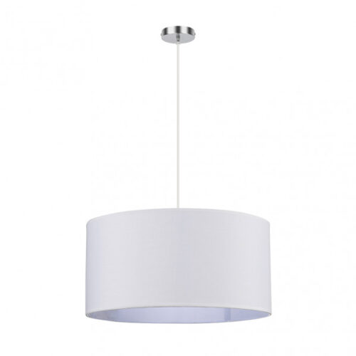Colgante Chanza 3xe27 Cromo/blanco Regx50x50 Cm
