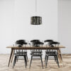 Colgante Cipres 1xe27 Madera Cafe Regx30x30 Cm