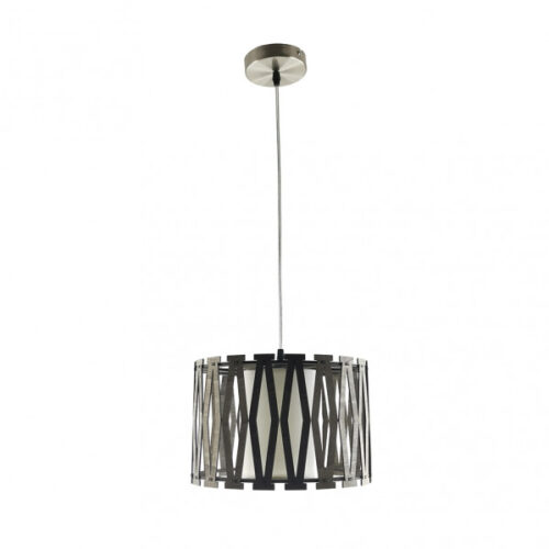 Colgante Cipres 1xe27 Madera Cafe Regx30x30 Cm