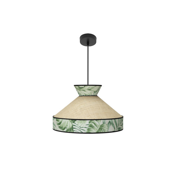 Colgante Constantinopla 1xe27 Beis/verde Regx40x40cm