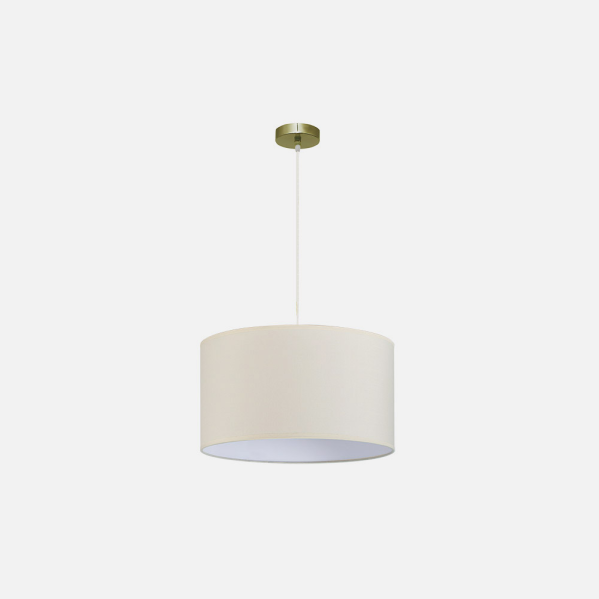 Colgante Dori 1xe27 Cuero/beis Regx45x45 Cm