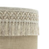 Colgante Ekaterina 1xe27 Blanco/saco Regx40x40 Cm Con Pasamaneria