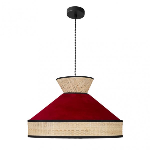 colgante-fabrizio-1xe27-natural-rojo-regx50d.jpg Colgante Fabrizio 1xe27 Natural/rojo Regx50x50 Cm