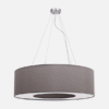 Colgante Grande Haiti 4xe27 Cromo/Topo Regx80x80 Cm