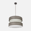 Colgante Home 2xe27 Marron/marron-beis Regx50x50 Cm