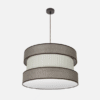 Colgante Home 3xe27 Marron/marron-beis Regx60x60 Cm