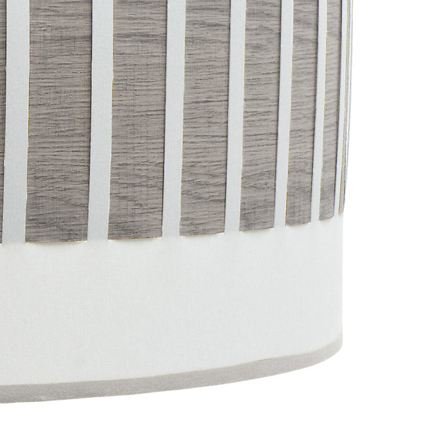 Colgante Ivanna 1xe27 Niquel/blanco-madera Gris Regx40x40 Cm