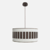 Colgante Ivanna 2xe27 Marron/blanco-oxido Regx50x50 Cm