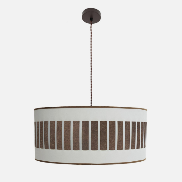 Colgante Ivanna 3xe27 Marron/blanco-oxido Regx60x60 Cm